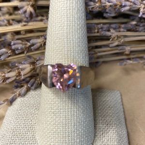 Mexico Sterling Silver Heart Ring - Size 8.5